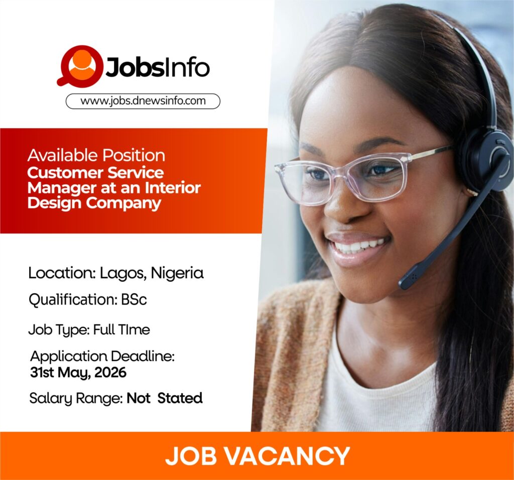 Customer Service Manager at an Interior Design Company