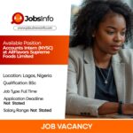Accounts Intern (NYSC) at AllFlavors Supreme Foods Limited