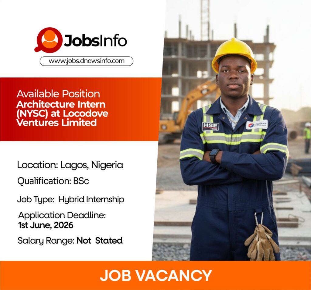 Architecture Intern (NYSC) at Locodove Ventures Limited