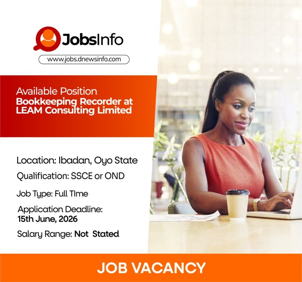 Bookkeeping Recorder at LEAM Consulting Limited