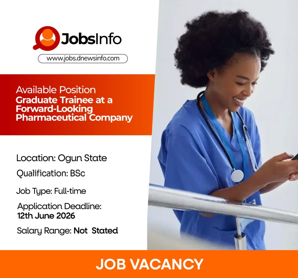 Graduate Trainee at a Forward-Looking Pharmaceutical Company