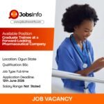 Graduate Trainee at a Forward-Looking Pharmaceutical Company