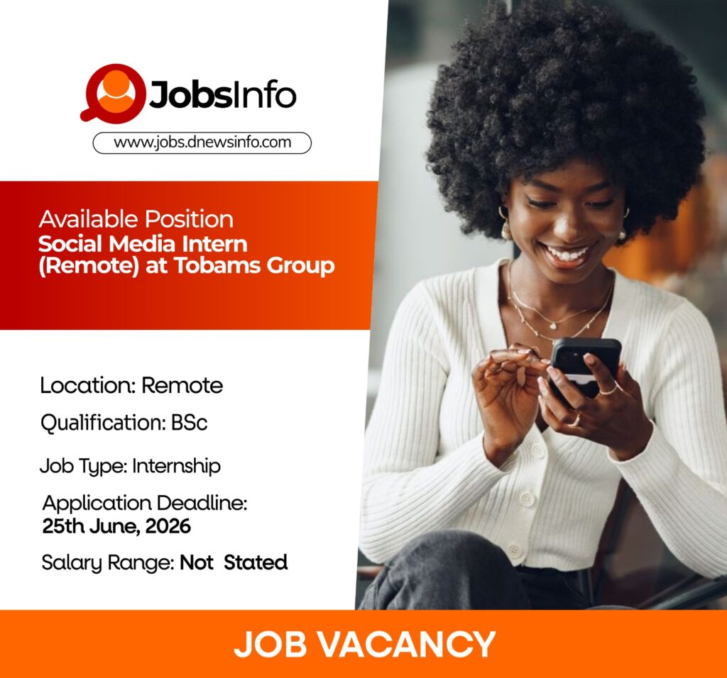 Social Media Intern (Remote) at Tobams Group