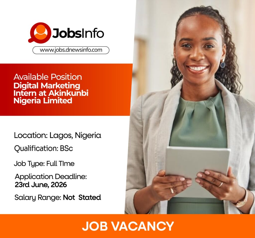 Digital Marketing Intern at Akinkunbi Nigeria Limited