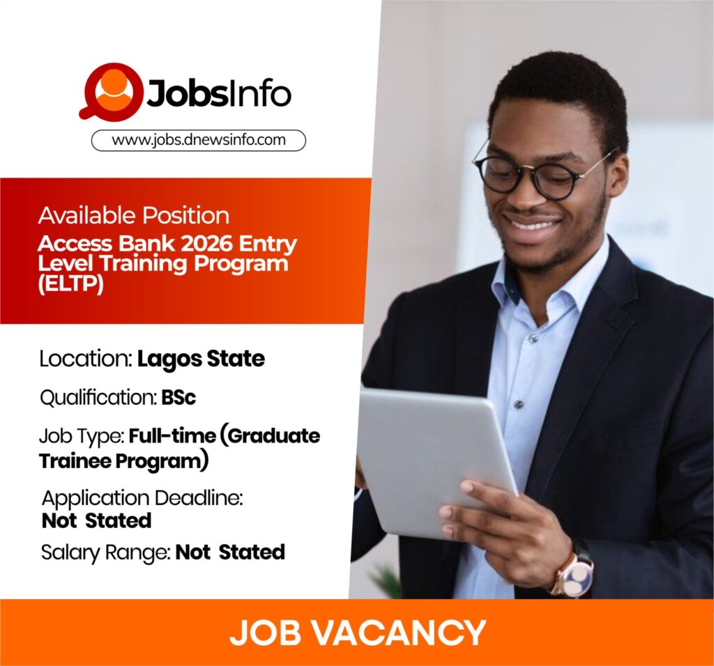 Access Bank 2026 Entry Level Training Program (ELTP)