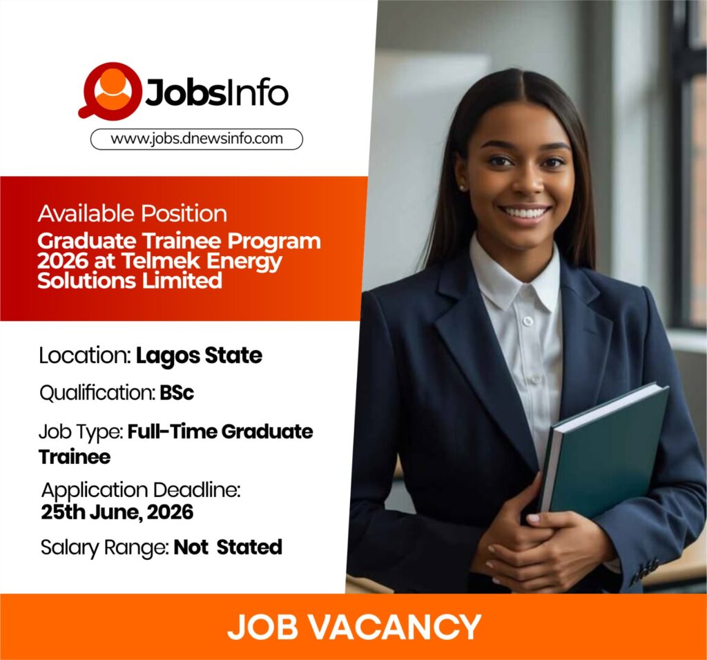 Graduate Trainee Program 2026 at Telmek Energy Solutions Limited