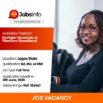 Multiple Vacancies at FiberOne Broadband