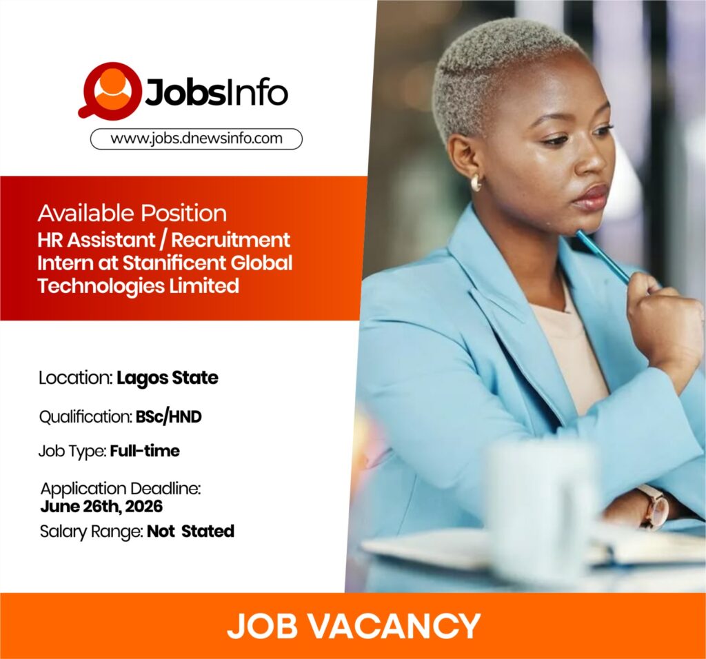 HR Assistant / Recruitment Intern at Stanificent Global Technologies Limited