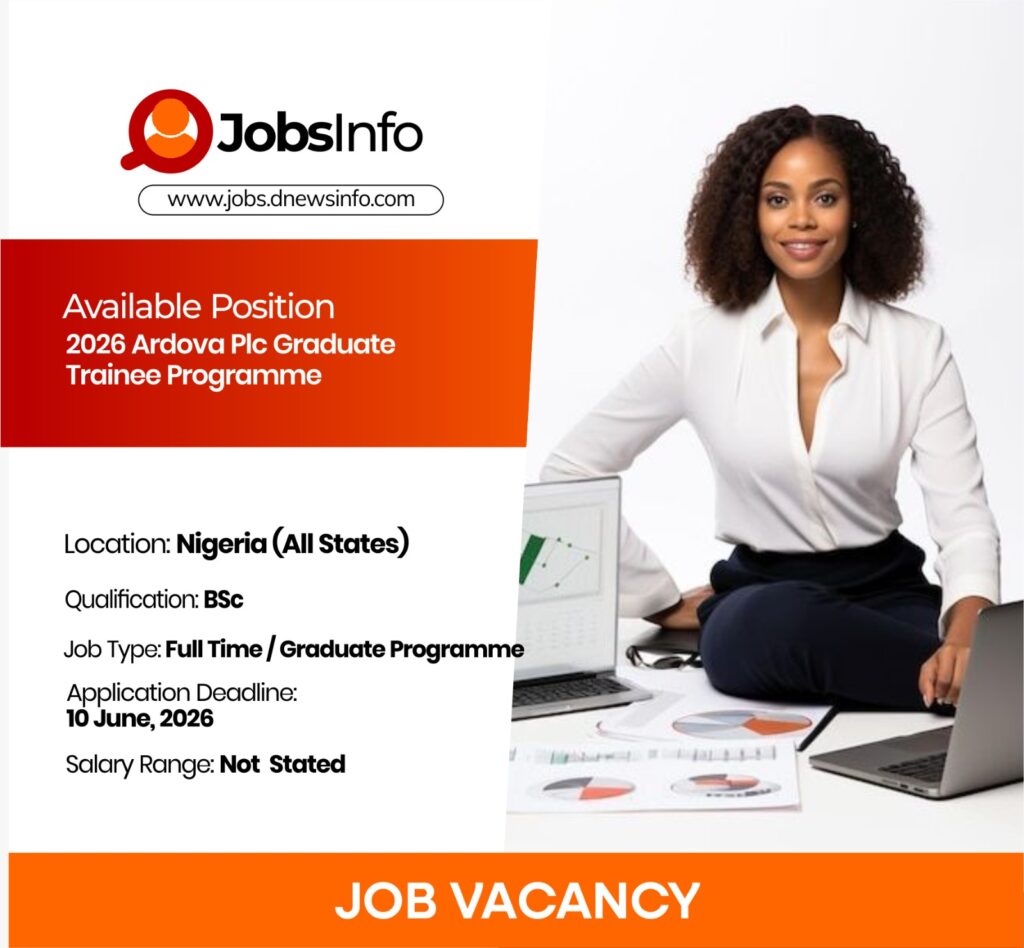 2026 Ardova Plc Graduate Trainee Programme