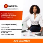 2026 Ardova Plc Graduate Trainee Programme