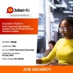NYSC Corps Member (Food & Nutrition) Job at Primly Premium Solutions Limited