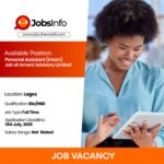 Personal Assistant (Intern) Job at Amani Advisory Limited