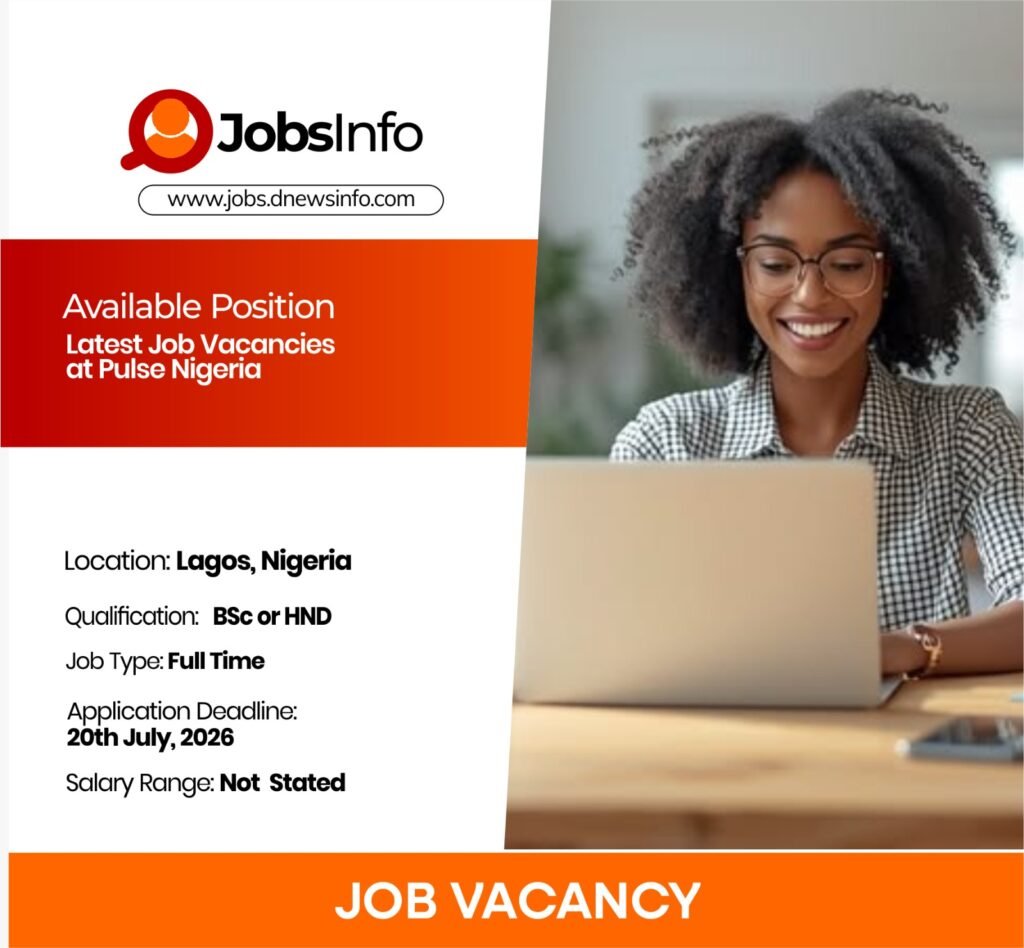 Latest Job Vacancies at Pulse Nigeria