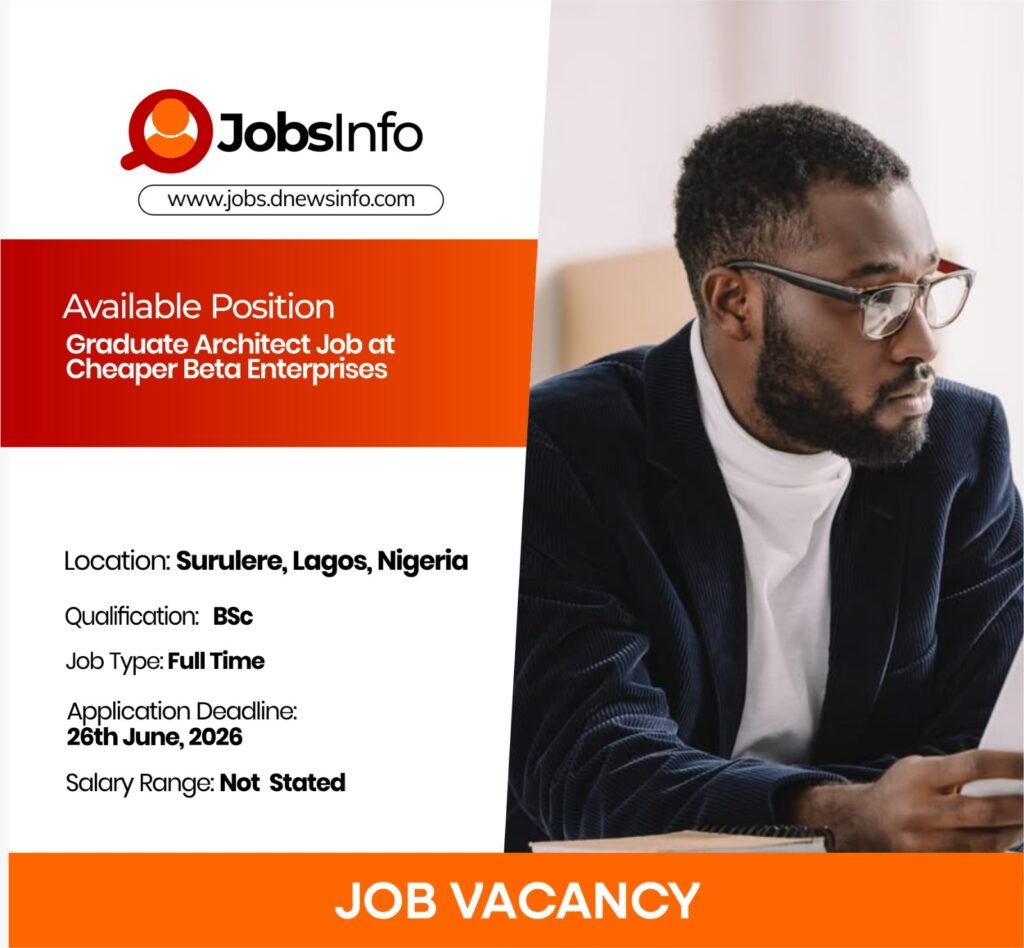 Graduate Architect Job at Cheaper Beta Enterprises