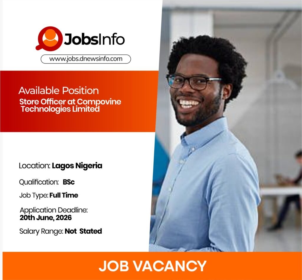 Store Officer at Compovine Technologies Limited