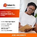 Marketing Officer at Integrated Health Care Limited