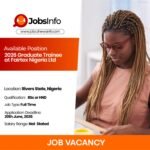 2026 Graduate Trainee at Fairtex Nigeria Ltd