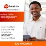 BAGCO Nigeria Graduate Trainee Program 2026