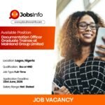 Documentation Officer Graduate Trainee at Mainland Group Limited