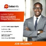 Entry Level Engineer (Civil & Electrical) at Cheaper Beta Enterprises