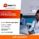 Production Pharmacist at THC Pharmaceuticals