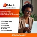 HR / Admin Officer at African Industries Group (AIG)