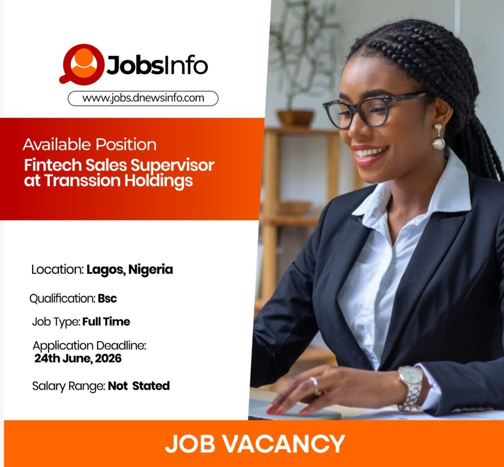 Fintech Sales Supervisor at Transsion Holdings