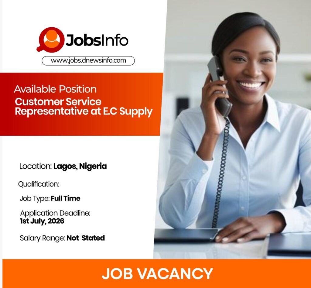 Customer Service Representative at E.C Supply