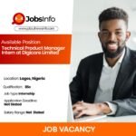 Technical Product Manager Intern at Digicore Limited