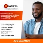 Partnership Intern, Nigeria at Norwegian Refugee Council (NRC)