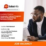 Graduate Trainee Program 2026 at Waal Energy Services Limited
