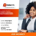 Cashier at Médecins Sans Frontières (MSF)