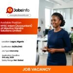 NYSC Intern (Accountant) at Maurice Xandra Solutions Limited