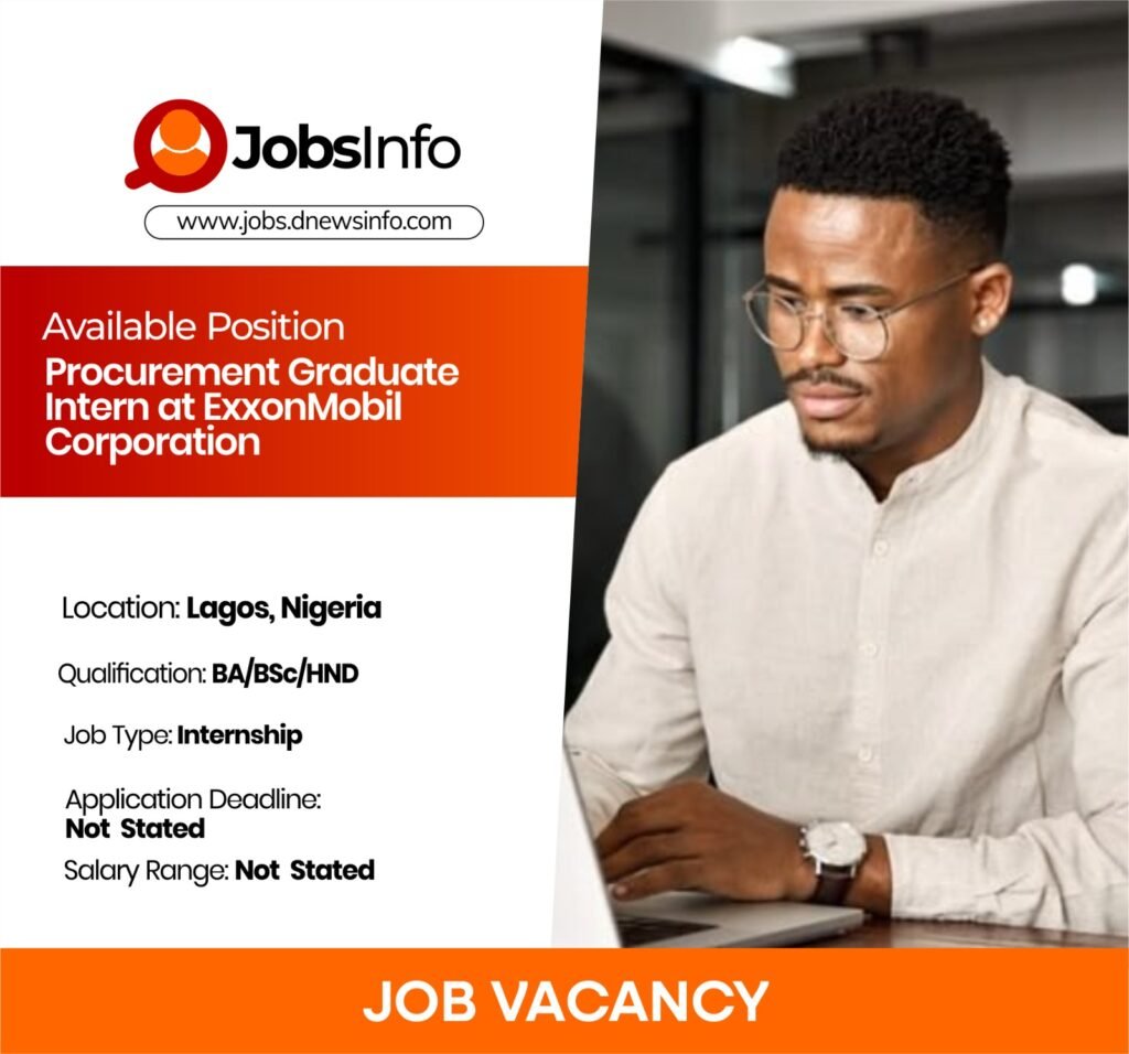 Procurement Graduate Intern at ExxonMobil Corporation