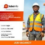 Graduate Engineer Trainee at African Industries Group (AIG)