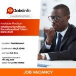Relationship Officers Recruitment at Tatum Bank 2026