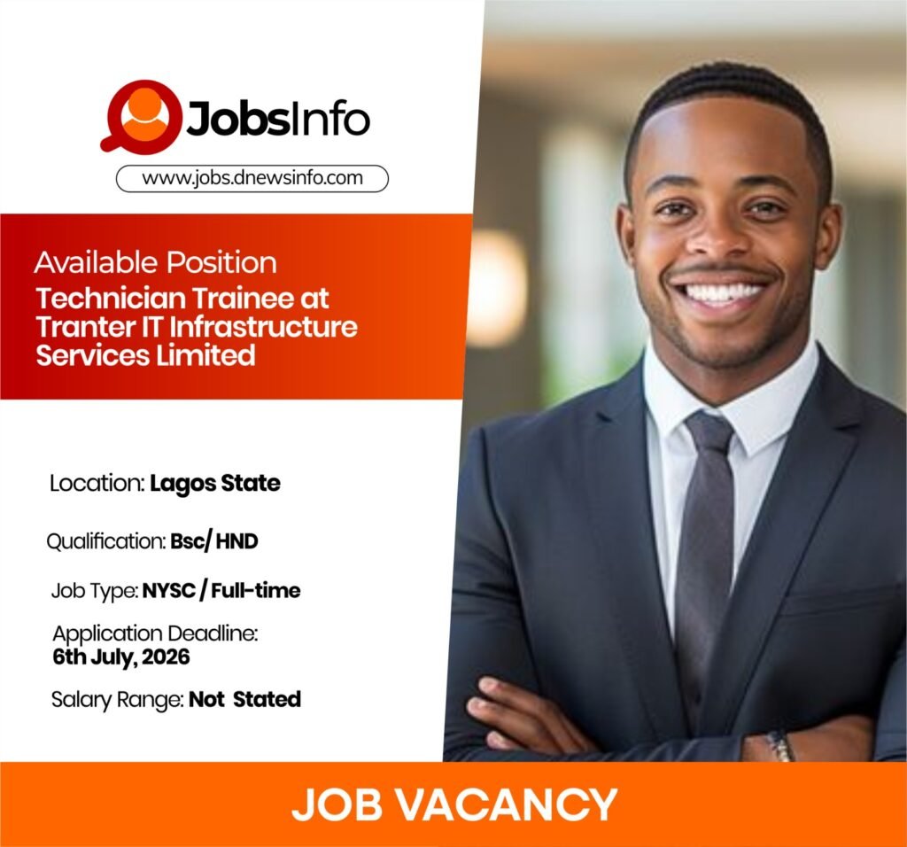 Technician Trainee at Tranter IT Infrastructure Services Limited