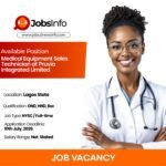 Medical Equipment Sales Technician at Pruvia Integrated Limited