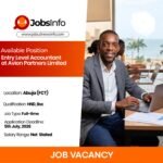 Entry Level Accountant at Avion Partners Limited
