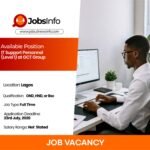 IT Support Personnel (Level 1) at GCT Group