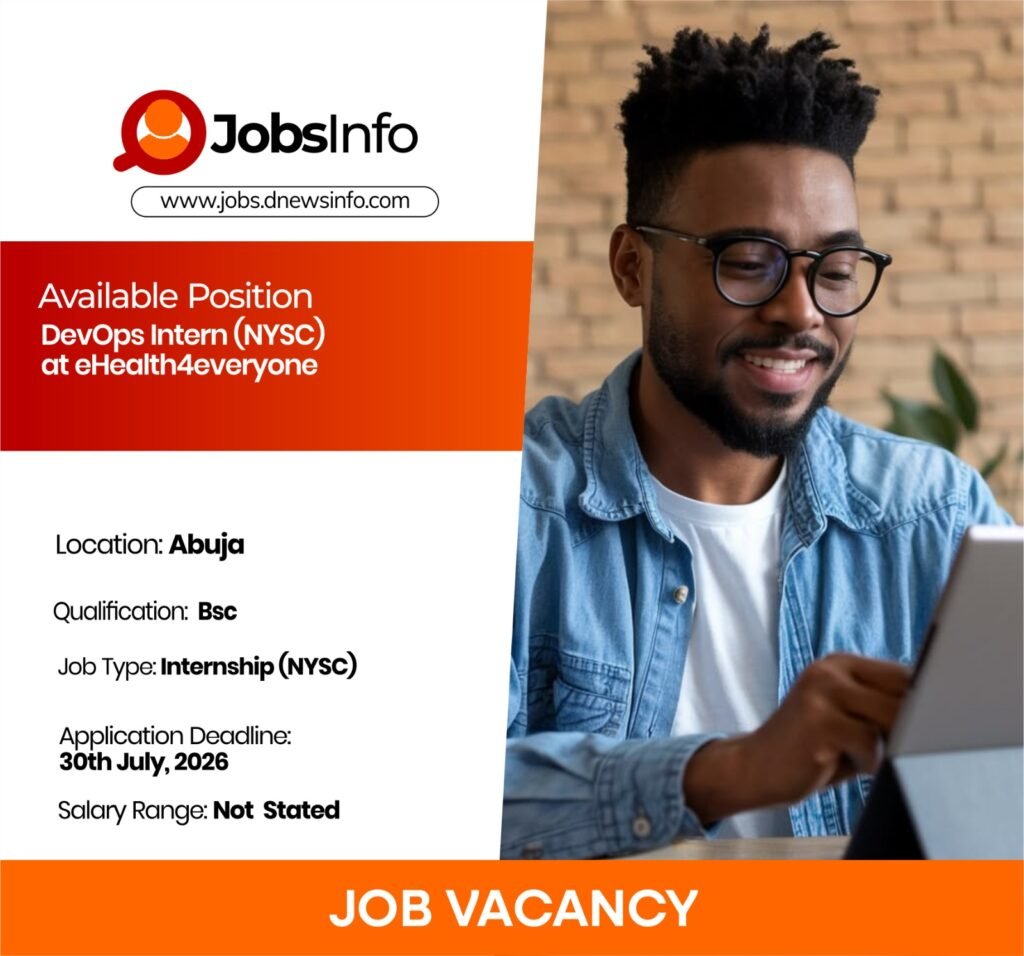 DevOps Intern (NYSC) at eHealth4everyone