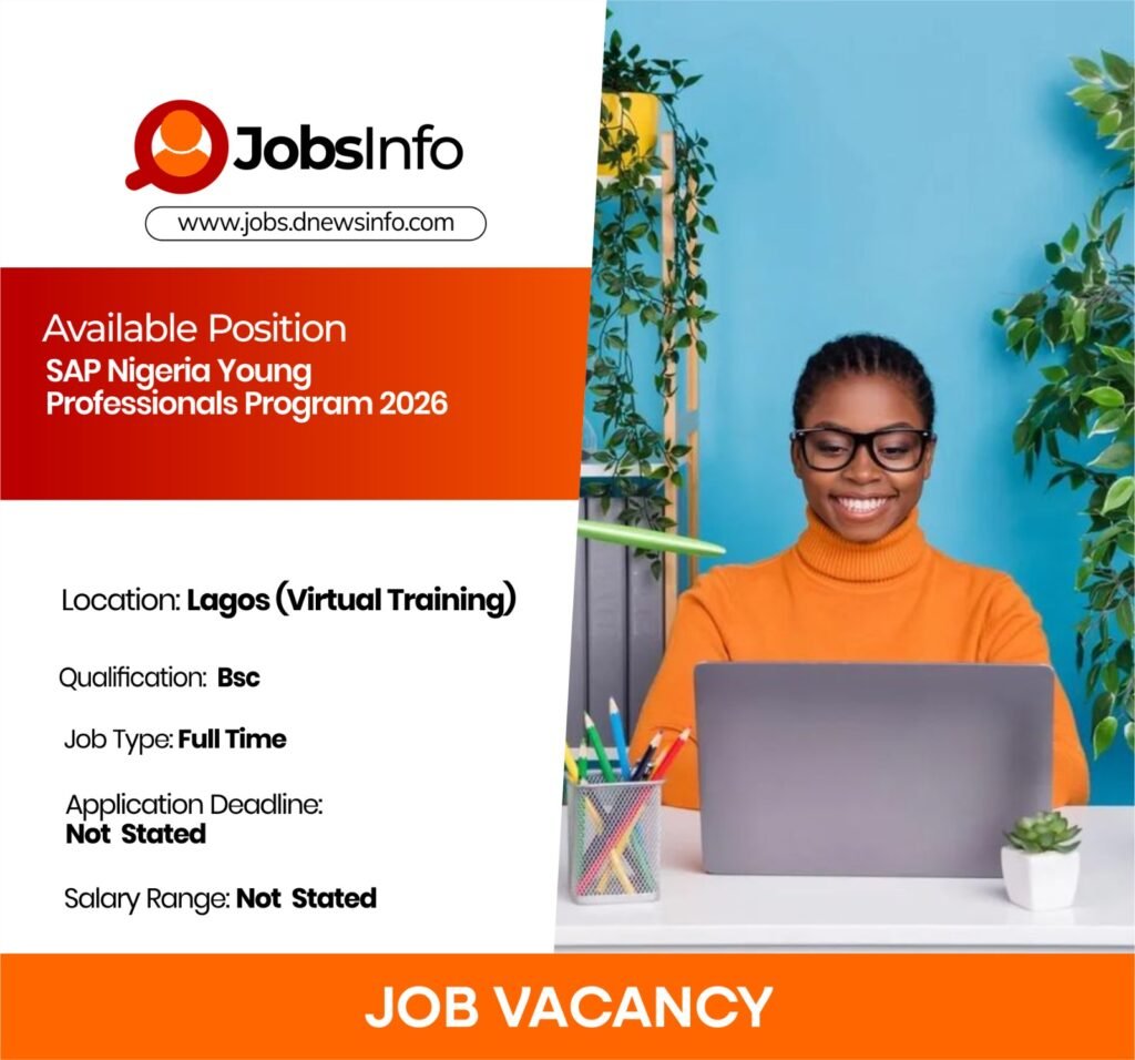 SAP Nigeria Young Professionals Program 2026 - 11 12