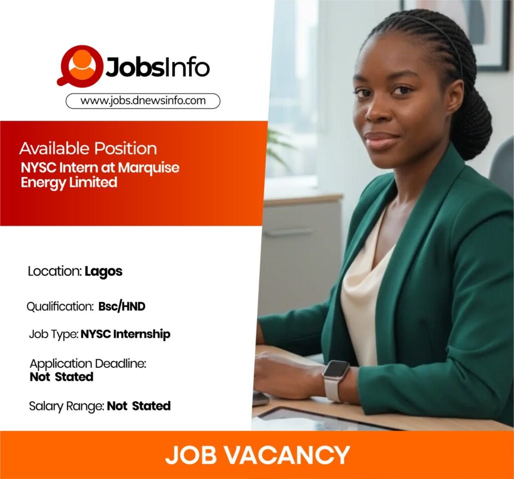 NYSC Intern at Marquise Energy Limited - 11 15