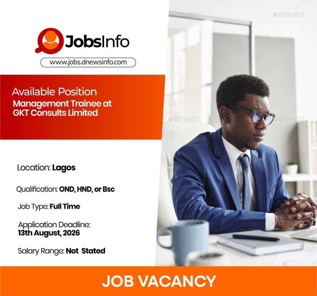 Management Trainee at GKT Consults Limited - 11 17