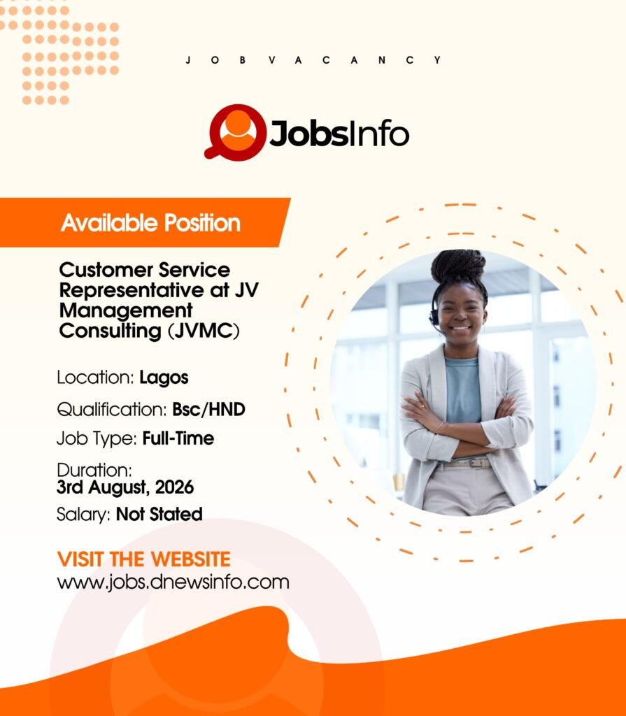 Customer Service Representative at JV Management Consulting (JVMC) - 11 18