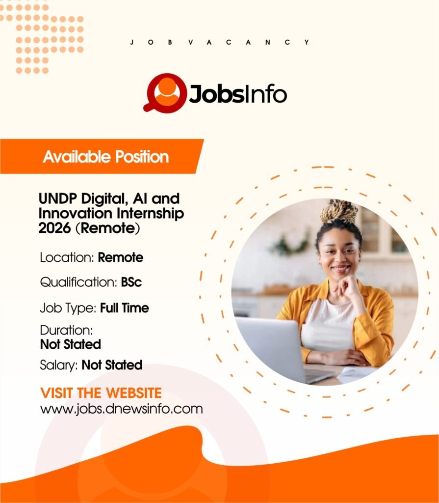 UNDP Digital, AI and Innovation Internship 2026 (Remote) - 11 27