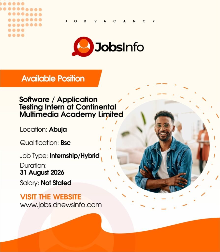 Software / Application Testing Intern at Continental Multimedia Academy Limited - 11 29