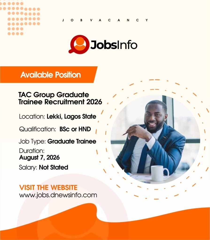 TAC Group Graduate Trainee Recruitment 2026 - 11 34