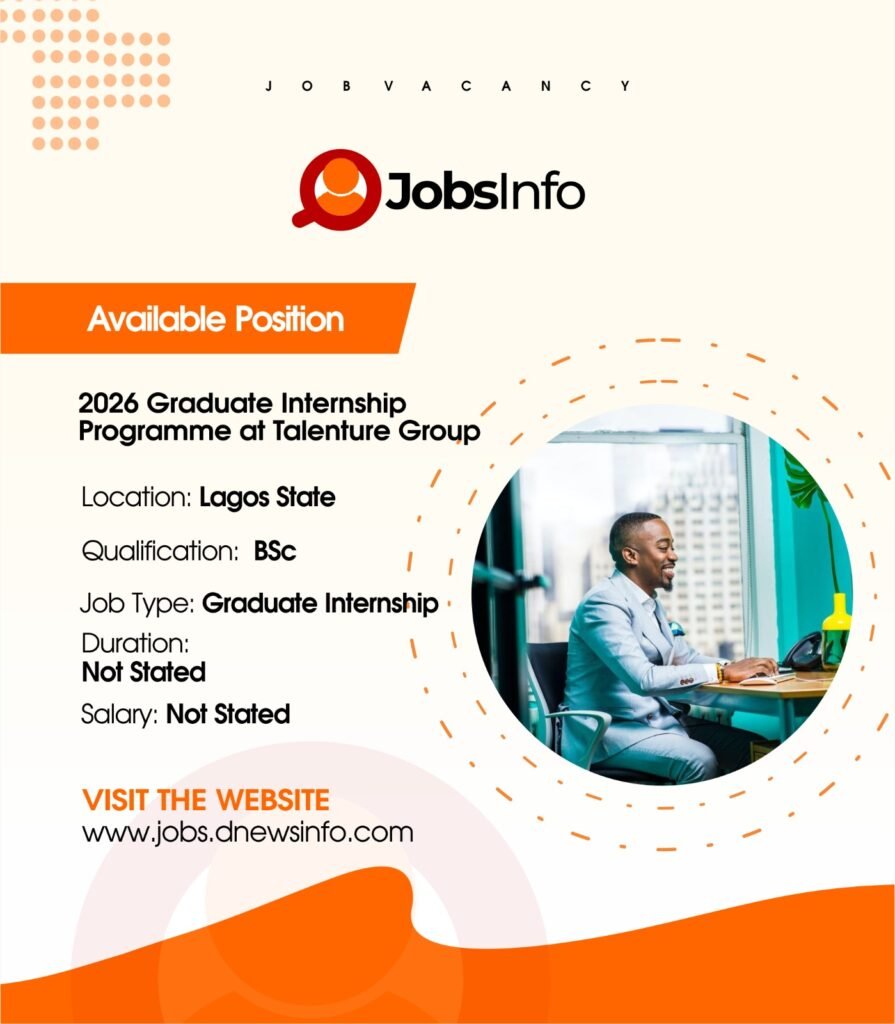 2026 Graduate Internship Programme at Talenture Group - 11 36