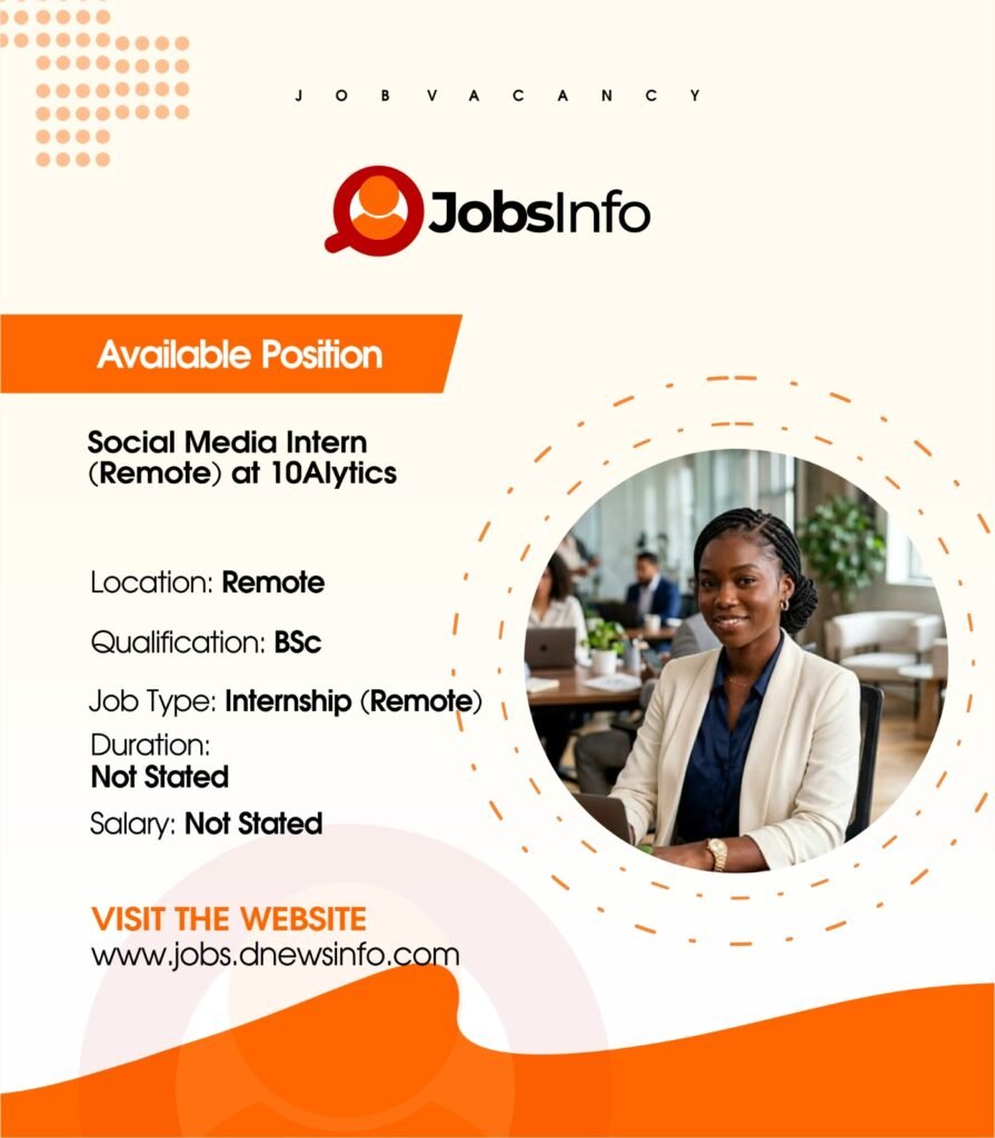 Social Media Intern (Remote) at 10Alytics - 11 46